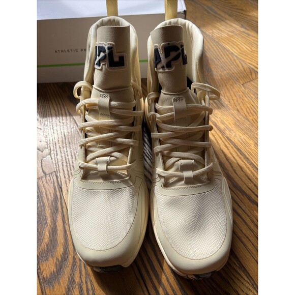 APL Mens Techloom Defender Size 7.5 Vanilla/Midnight/Ice Blue High Top Shoes NIB - Picture 3 of 12